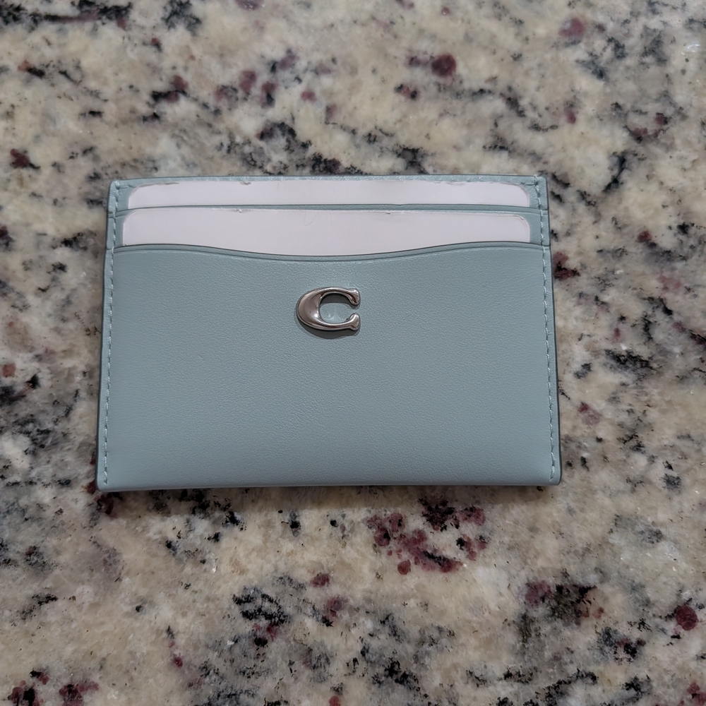 COACH Brand Sky Blue Card Holder